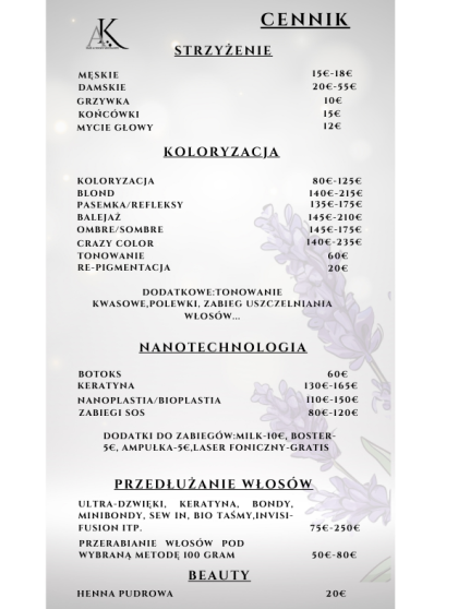 cennik poprawny